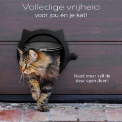 Cellavi XL Kattenluik Zwart Met Tunnel - Hondenluik - 4 Vergrendelingsstanden - 30,5 X 27,5 X 7,5 Cm -Kattenbenodigdheden Winkel 1200x1200 1035