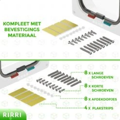 Rirri Kattenluik Met Tunnel - 4 Vergrendelingsstanden - Weerbestendig - Binnen En Buiten - Grote Kat - Maat L - Wit - 25,5 X 23.5 Cm -Kattenbenodigdheden Winkel 1200x1200 1079