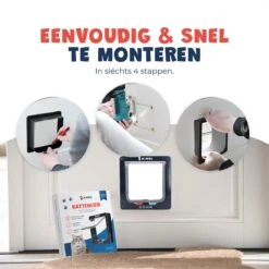 JC Pets Premium Kattenluik - Inclusief Tunnel - 4 Vergrendelingsstanden - Zwart - 20 X 19 X 5.5 Cm - Waterdicht -Kattenbenodigdheden Winkel 1200x1200 1083