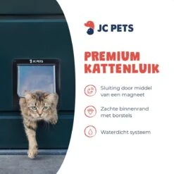 JC Pets Premium Kattenluik - Inclusief Tunnel - 4 Vergrendelingsstanden - Zwart - 20 X 19 X 5.5 Cm - Waterdicht -Kattenbenodigdheden Winkel 1200x1200 1087