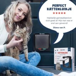 JC Pets Premium Kattenluik - Inclusief Tunnel - 4 Vergrendelingsstanden - Zwart - 20 X 19 X 5.5 Cm - Waterdicht -Kattenbenodigdheden Winkel 1200x1200 1090