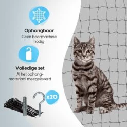 Kattennet Voor Balkon 4 X 10 M - Kattennet - Katten Gaas - Zwart 13 Kattennet Voor Balkon 4 X 10 M - Kattennet - Katten Gaas - Zwart -Kattenbenodigdheden Winkel 1200x1200 1101