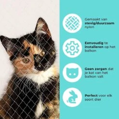 Kattennet Premium - 300 X 400 CM - Kattennet Voor Balkon - Transparant - Balkon Net - Makkelijk Te Monteren 10 Kattennet Premium - 300 X 400 CM - Kattennet Voor Balkon - Transparant - Balkon Net - Makkelijk Te Monteren -Kattenbenodigdheden Winkel 1200x1200 1103