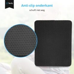 Tenify Kattenbakmat + Extra Kattenbak Schepje - 40 X 50 Cm - Waterdicht - Dubbele Laag - Honingraatstructuur - Uitloopmat - Mat -Kattenbenodigdheden Winkel 1200x1200 1113