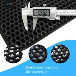 Tenify Kattenbakmat + Extra Kattenbak Schepje - 40 X 50 Cm - Waterdicht - Dubbele Laag - Honingraatstructuur - Uitloopmat - Mat -Kattenbenodigdheden Winkel 1200x1200 1115