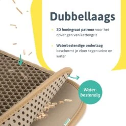 Kattenbakmat - 40 X 50 Cm - Creamy White - Uitloopmat Kat - Kattenbakvulling - Opvang Ruimte - Grit Opvanger - Waterdicht - Beige - Eco-friendly - Incl. Speeltje 11 Kattenbakmat - 40 X 50 Cm - Creamy White - Uitloopmat Kat - Kattenbakvulling - Opvang Ruimte - Grit Opvanger - Waterdicht - Beige - Eco-friendly - Incl. Speeltje -Kattenbenodigdheden Winkel 1200x1200 1127