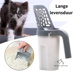 The Pets Supplier - Kattenbak Schep - Kattenbakschep Met Opvangbak - Kattenbak Grind - Kattenzakjes -Kattenbenodigdheden Winkel 1200x1200 1145