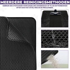 Kattenbakmat - Schoonloopmat - Katten Grit Opvanger - Kattenbakvulling - Waterdicht - Dubbele Laag - Honingraat - 40 X 50 Cm - Zwart 7 Kattenbakmat - Schoonloopmat - Katten Grit Opvanger - Kattenbakvulling - Waterdicht - Dubbele Laag - Honingraat - 40 X 50 Cm - Zwart -Kattenbenodigdheden Winkel 1200x1200 1172