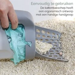Fliksy Kattenbak Schep - Kattenbak Schepje Met Bakje - Kattenzakje - Katten - Haarverwijderaar - Kattenspeeltje -Kattenbenodigdheden Winkel 1200x1200 1177