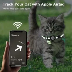 BJØRK™ Kattenhalsband Airtag - Reflecterend - Oranje - Verstelbaar - 20 Tot 30 Cm - Tracker- GPS - Geschikt Voor Apple AirTag - Kattenriem - Katten Accessoire - Halsband Kat Airtag -Kattenbenodigdheden Winkel 1200x1200 1223