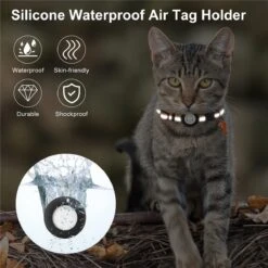 BJØRK™ Kattenhalsband Airtag - Reflecterend - Oranje - Verstelbaar - 20 Tot 30 Cm - Tracker- GPS - Geschikt Voor Apple AirTag - Kattenriem - Katten Accessoire - Halsband Kat Airtag -Kattenbenodigdheden Winkel 1200x1200 1224