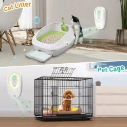 DVL Products Cornmi Kattengeurverwijderaar - Kattenbak Geurverdrijver - Met Ozon & Aromatherapie - Oplaadbaar En Infraroodsensor - Nachtlicht Optie - Duurzaam - Ledverlichting - Honden & Katten Geurverdrijver -Kattenbenodigdheden Winkel 1200x1200 1279