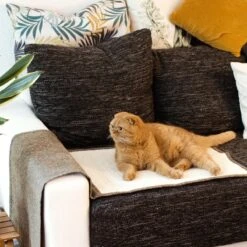 Navaris Krabmat Voor Katten - Krabmat Voor Aan Bank - Krabtapijt Voor Kat - Bankbescherming - Voorkomt Krabschade - 130 X 45 Cm - Sisal En Linnen -Kattenbenodigdheden Winkel 1200x1200 1315