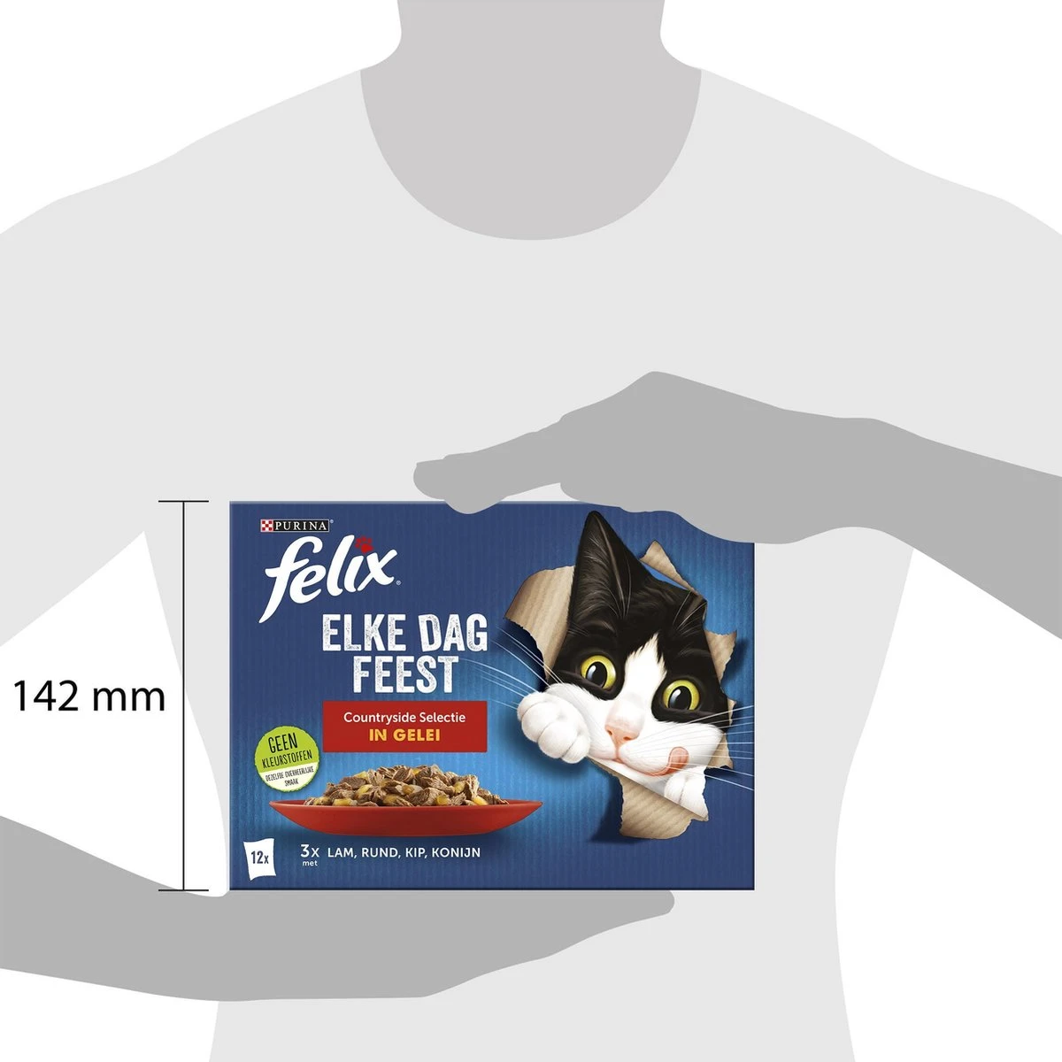 Felix Elke Dag Feest Countryside Selectie In Gelei - Katten Natvoer - 4x12x85 Gr 3 Felix Elke Dag Feest Countryside Selectie In Gelei - Katten Natvoer - 4x12x85 Gr - Afbeelding 3