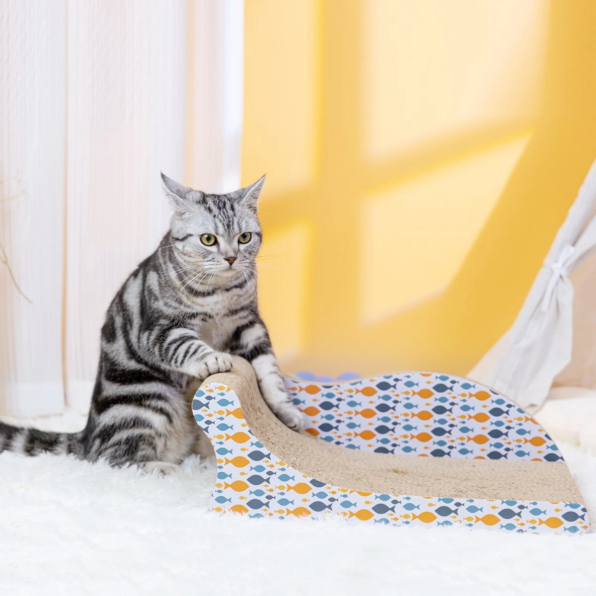 Nobleza 46AL4 - Krabplank - Katten Krabspeelgoed Sofa Krabkarton - 45x28x16CM 5 Nobleza 46AL4 - Krabplank - Katten Krabspeelgoed Sofa Krabkarton - 45x28x16CM - Afbeelding 5