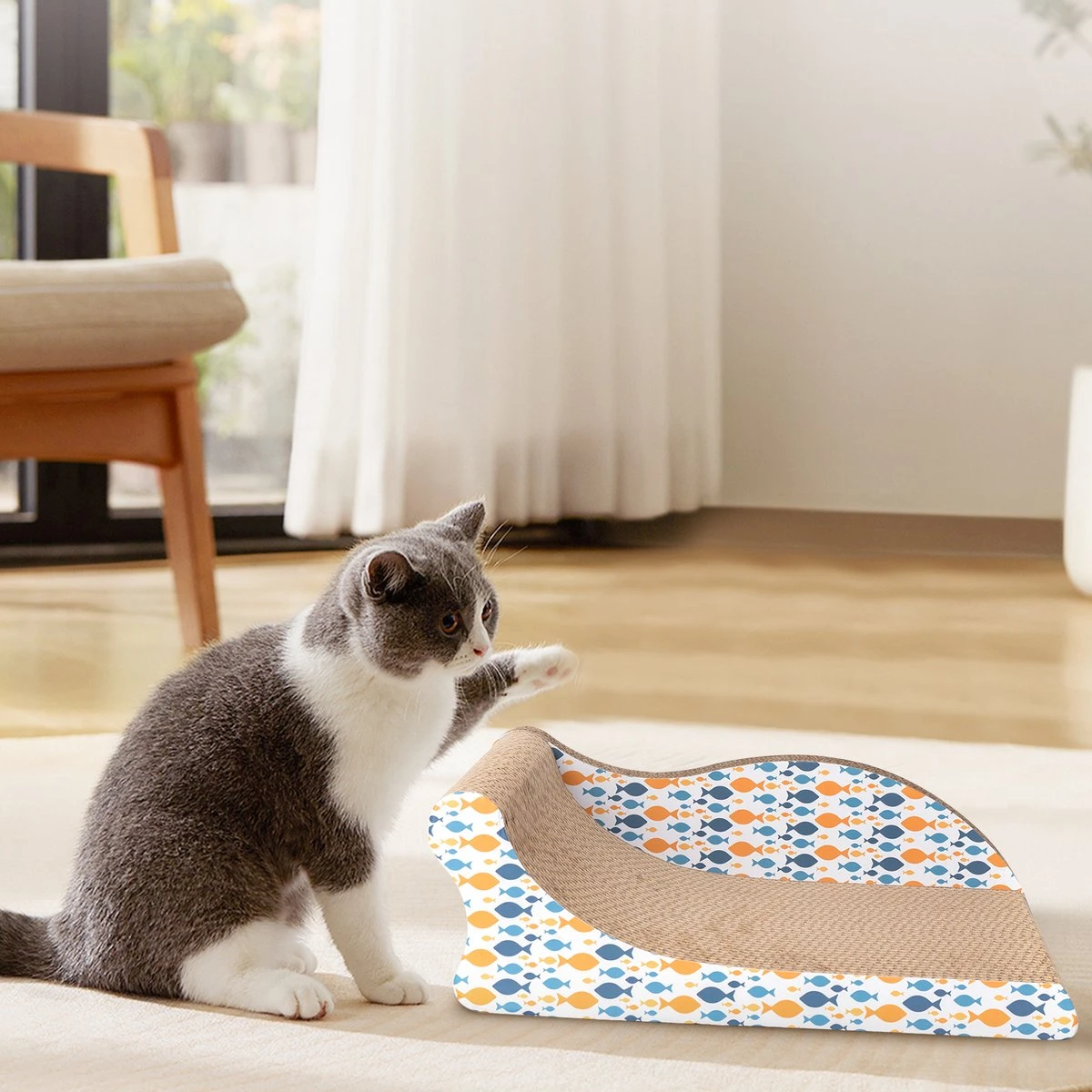 Nobleza 46AL4 - Krabplank - Katten Krabspeelgoed Sofa Krabkarton - 45x28x16CM 7 Nobleza 46AL4 - Krabplank - Katten Krabspeelgoed Sofa Krabkarton - 45x28x16CM - Afbeelding 7