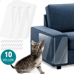 Westhome - Anti Krab Vellen Voor Kat En Hond - Meubelbescherming - Bankbescherming - 10 Stuks - 30 X 45 Cm