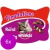 Whiskas Temptations 60 G - Kattensnack - 6 X Rund&Vlees