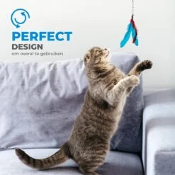 Merkloos 2 Kattenhengels Met 10 Speeltjes – Bewegende Kattenspeeltjes Met Veren En Belletjes – Interactieve Kattenspeelgoed Voor Kittens – Cat Toys -Kattenbenodigdheden Winkel 1200x1200 277