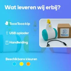 TocaToca Kip- Interactieve Zelf Bewegende Speeltje- Kattenspeeltjes- Intelligentie- Kattenspeelgoed- Kip Voor Katten- Laser- USB- Speelgoed- Geluid- Oranje -Kattenbenodigdheden Winkel 1200x1200 289