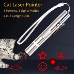 Laserpen - Oplaadbaar Met USB - Rode Laser - RVS Zilver - UV - Zaklamp - LED - Kat - Katten Speeltjes - Kattenspeelgoed - 7 Verschillende Standen 18 Laserpen - Oplaadbaar Met USB - Rode Laser - RVS Zilver - UV - Zaklamp - LED - Kat - Katten Speeltjes - Kattenspeelgoed - 7 Verschillende Standen -Kattenbenodigdheden Winkel 1200x1200 342