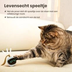Otiume Interactieve Speelbal - Slimme Interactieve Jaag Speeltje Voor Katten - Kattenspeeltjes - Intelligente Jaagbal - AI -USB Oplaadbaar - LED - Blauw -Kattenbenodigdheden Winkel 1200x1200 367