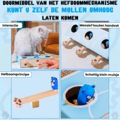 Sla De Mol Kattenspeeltje - Katten Speelgoed - Kattenspeelgoed - Kattenspeeltjes - Kattenspeeltjes Intelligentie - Kattenspeelgoed Intelligentie -Kattenbenodigdheden Winkel 1200x1200 396