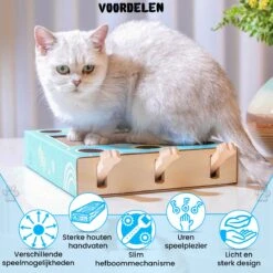 Sla De Mol Kattenspeeltje - Katten Speelgoed - Kattenspeelgoed - Kattenspeeltjes - Kattenspeeltjes Intelligentie - Kattenspeelgoed Intelligentie -Kattenbenodigdheden Winkel 1200x1200 400