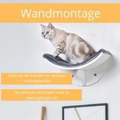 Merkloos Paws And Claws - Cat Shelf – Hangmat Kat – Kattenplank - Kattenbed - Wasbaar – Wandmontage – MDF - Wit 10 Merkloos Paws And Claws - Cat Shelf – Hangmat Kat – Kattenplank - Kattenbed - Wasbaar – Wandmontage – MDF - Wit -Kattenbenodigdheden Winkel 1200x1200 421