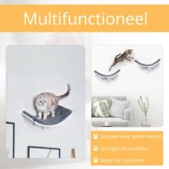 Merkloos Paws And Claws - Cat Shelf – Hangmat Kat – Kattenplank - Kattenbed - Wasbaar – Wandmontage – MDF - Wit 11 Merkloos Paws And Claws - Cat Shelf – Hangmat Kat – Kattenplank - Kattenbed - Wasbaar – Wandmontage – MDF - Wit -Kattenbenodigdheden Winkel 1200x1200 422