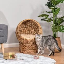 PawHut Kattenmand Rotan Kattennest Kattenbed Met Kussen Huisdierbed Bruin D30-104 20 PawHut Kattenmand Rotan Kattennest Kattenbed Met Kussen Huisdierbed Bruin D30-104 -Kattenbenodigdheden Winkel 1200x1200 428