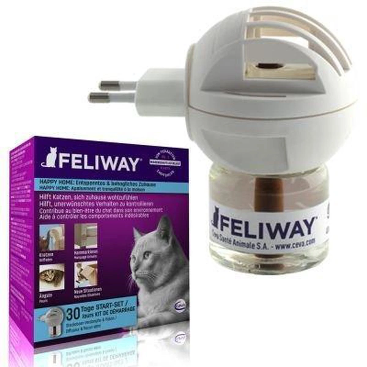 Feliway Classic - Startset - 1 Verdamper + 1 Vulling 48ml - Anti-stress Voor Kat 11 Feliway Classic - Startset - 1 Verdamper + 1 Vulling 48ml - Anti-stress Voor Kat - Afbeelding 11