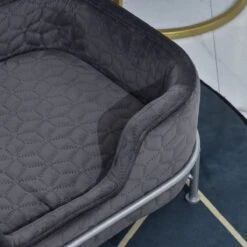 PawHut Hondenbank Met Rugleuning Huisdierenbank Met Metalen Poten Hondenbed Kattenbank D04-157 -Kattenbenodigdheden Winkel 1200x1200 522