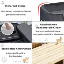 PawHut Hondenbank Met Rugleuning Huisdierenbank Met Metalen Poten Hondenbed Kattenbank D04-157 -Kattenbenodigdheden Winkel 1200x1200 525