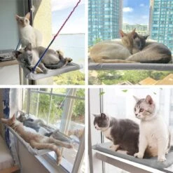 Merkloos Kattenhangmat - Kattenbed - Hangmat Kat Raam Ook Voor Radiator En Deur - Kattenmand Raam En Radiator - Katten Hangmat - Radiatorhangmat Kat Kattenstoel - Tijdelijk Met Extra Hangmat Hoes -Kattenbenodigdheden Winkel 1200x1200 596