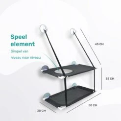 Raamhangmat - Dubbellaags - Met Zuignappen - 20kg Draag Gewicht - Kattenhangmat - Hangmat Kat - Kattenbed - Kattenkussen - Kattenbank - Kattenmand - Raam - Kattenhangmat Raam - Zwart - Radiator -Kattenbenodigdheden Winkel 1200x1200 600