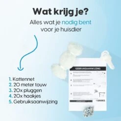 Kattennet - Balkon Net - Katten Gaas - Kattennet Balkon - Transparant - 8x3 M -Kattenbenodigdheden Winkel 1200x1200 639