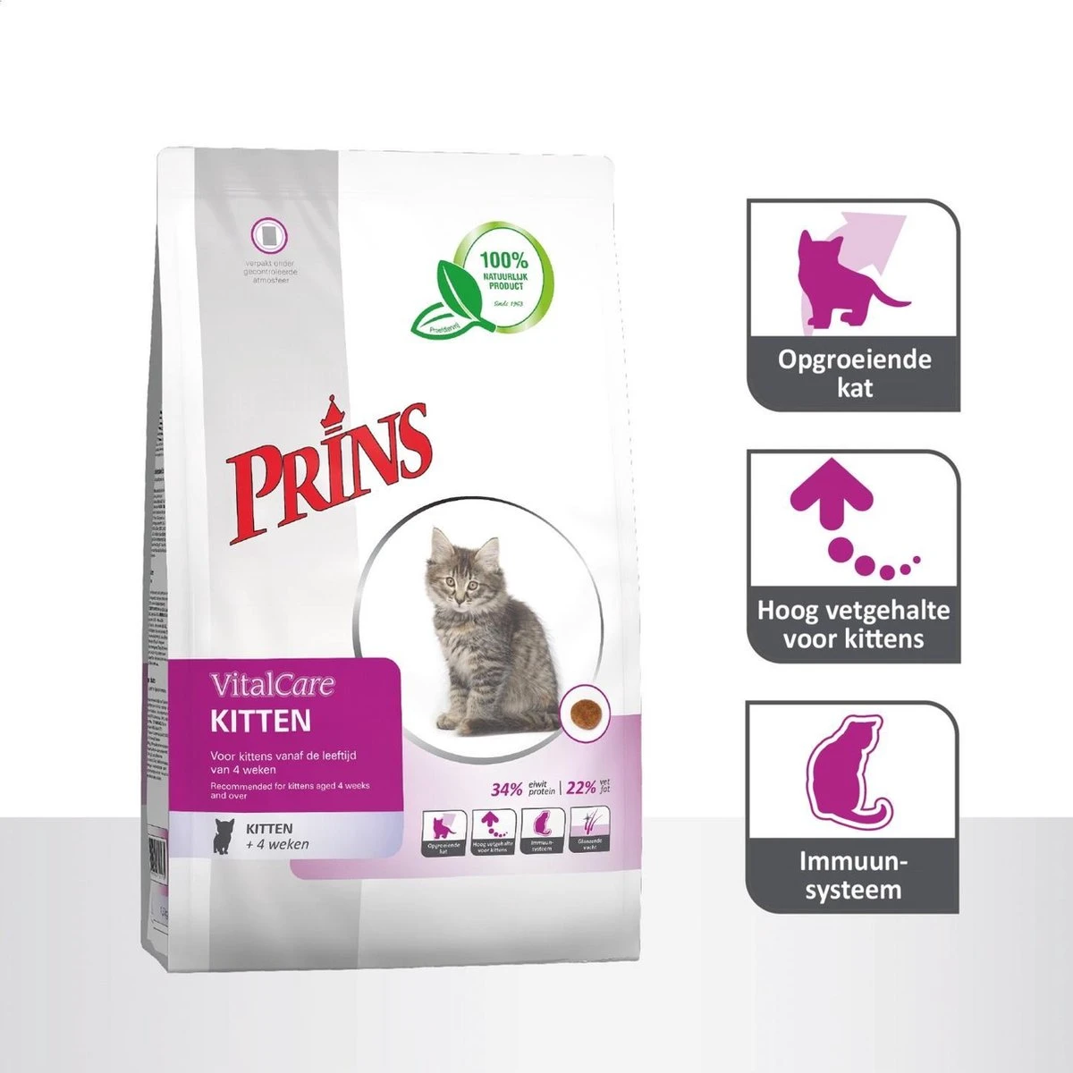Prins VitalCare Kitten 10 Kg 2 Prins VitalCare Kitten 10 Kg - Afbeelding 2