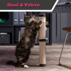 Make Me Purr Krabmat Met Klittenband (63x25 Cm) - Sisal Krabpaal Voor Katten - Kat Krab Mat Voor Tafelpoot - Tafel Krab Paal Meubel - Kitten Krappaal - Krabmeubel Van Sisaltouw - Meubelbescherming -Kattenbenodigdheden Winkel 1200x1200 682