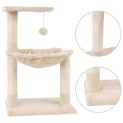 Merkloos MC Star Katten Krabpaal 70cm Krassen Grote Nis En Bal Opgeschort Spelen Schraper Platform Sisal - Beige, 70cm 8 Merkloos MC Star Katten Krabpaal 70cm Krassen Grote Nis En Bal Opgeschort Spelen Schraper Platform Sisal - Beige, 70cm -Kattenbenodigdheden Winkel 1200x1200 701