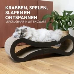 Snoozle Loop Krabpaal Voor Katten - Zwart - 86cm - Krabmeubel Voor Grote Katten - Karton -Kattenbenodigdheden Winkel 1200x1200 716