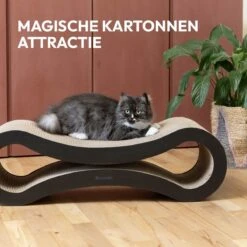 Snoozle Loop Krabpaal Voor Katten - Zwart - 86cm - Krabmeubel Voor Grote Katten - Karton -Kattenbenodigdheden Winkel 1200x1200 717
