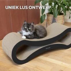 Snoozle Loop Krabpaal Voor Katten - Zwart - 86cm - Krabmeubel Voor Grote Katten - Karton -Kattenbenodigdheden Winkel 1200x1200 718