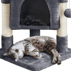 Yaheetech Krabpaal Kleine Kattenkrabpaal Met Grote Kattenholte Pluche Kattenboom Kattenmeubel Speelboom Voor Kleine Katten -Kattenbenodigdheden Winkel 1200x1200 724