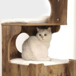 Luxe Krabpaal - Hout - Bruin - 88cm -Kattenbenodigdheden Winkel 1200x1200 743
