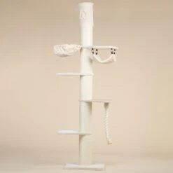 Krabpaal Plafondhoog Voor Grote Katten Maine Coon Tower Crown Crème Beige Van RHRQuality -Kattenbenodigdheden Winkel 1200x1200 755