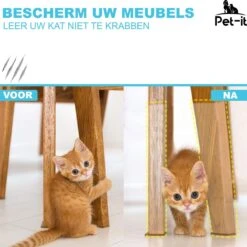 Pet-it | Krab Schade Bescherming Voor Katten En Honden | 6 Stuks | Extra-Grote Beschermers | Voor Bank Meubel Interieur | Transparant -Kattenbenodigdheden Winkel 1200x1200 756