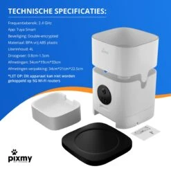 PIXMY - Automatische Voerbak Kat - 4L - Wi-Fi - Met App En Full HD Camera - Voerbak Kat 29 PIXMY - Automatische Voerbak Kat - 4L - Wi-Fi - Met App En Full HD Camera - Voerbak Kat -Kattenbenodigdheden Winkel 1200x1200 799