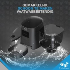 Pretty Paws PP005 Wifi Voerautomaat Zwart - Automatische Voerbak - Slimme Voerautomaat Met App - Instelbaar Voedingsschema - WIFI -Kattenbenodigdheden Winkel 1200x1200 815