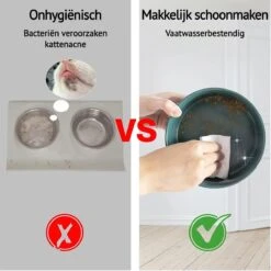 GIZMO 2x Voerbak Kat - 400 Ml - Groen - Keramische Drink- & Voerbakken Met Standaard - 13 Cm - 2 Stuks 17 GIZMO 2x Voerbak Kat - 400 Ml - Groen - Keramische Drink- & Voerbakken Met Standaard - 13 Cm - 2 Stuks -Kattenbenodigdheden Winkel 1200x1200 860